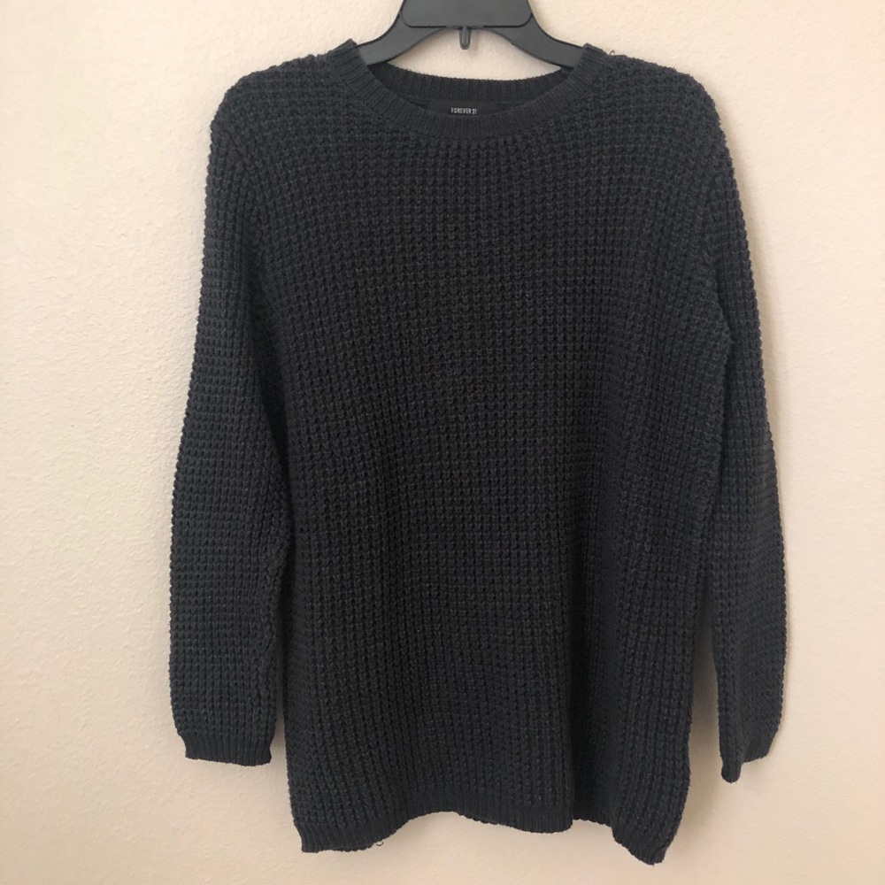 Oversized cable knit sweater